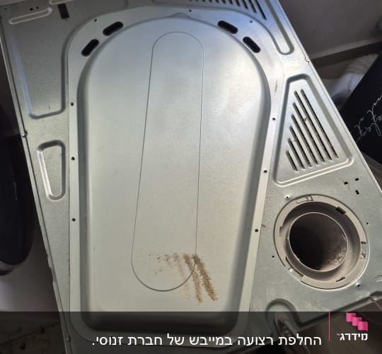 חלק אחורי של מכשיר חשמלי עם פתחי אוורור
